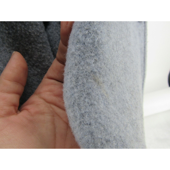 London Fog Women's trench coat Gray size 14 wool blend - Picture 4 of 12